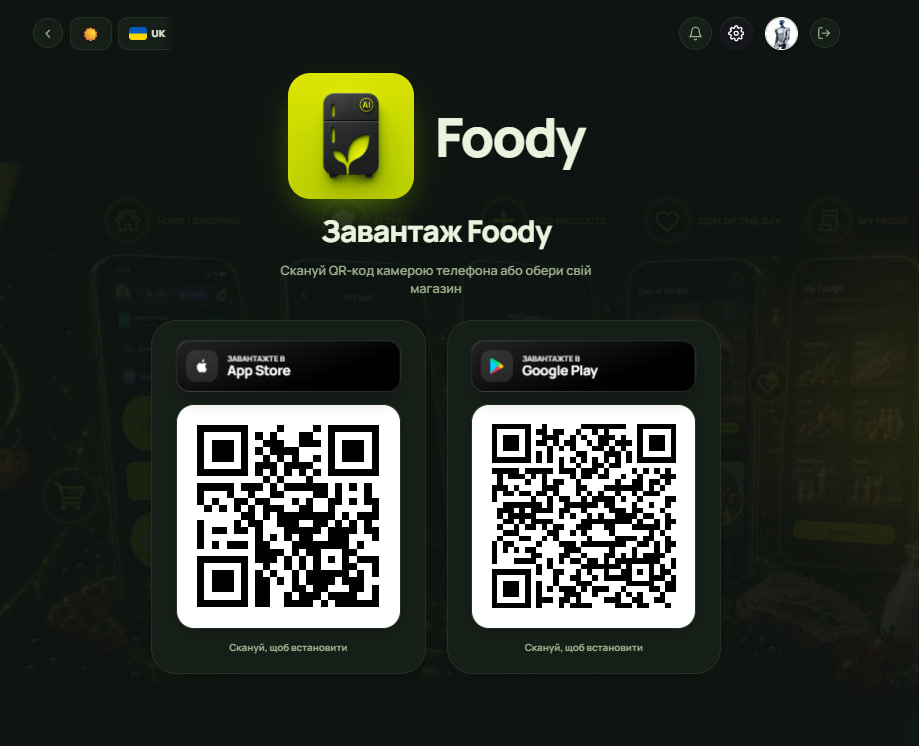 appfoody.com screen 3