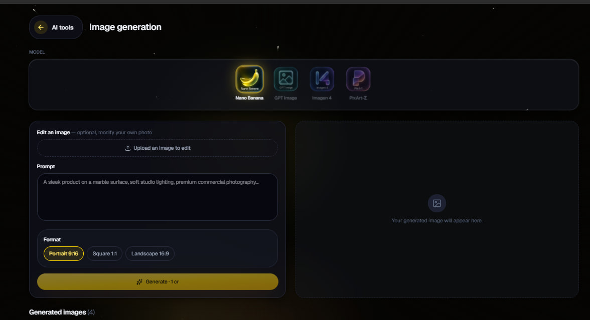 FrameForg screen 1
